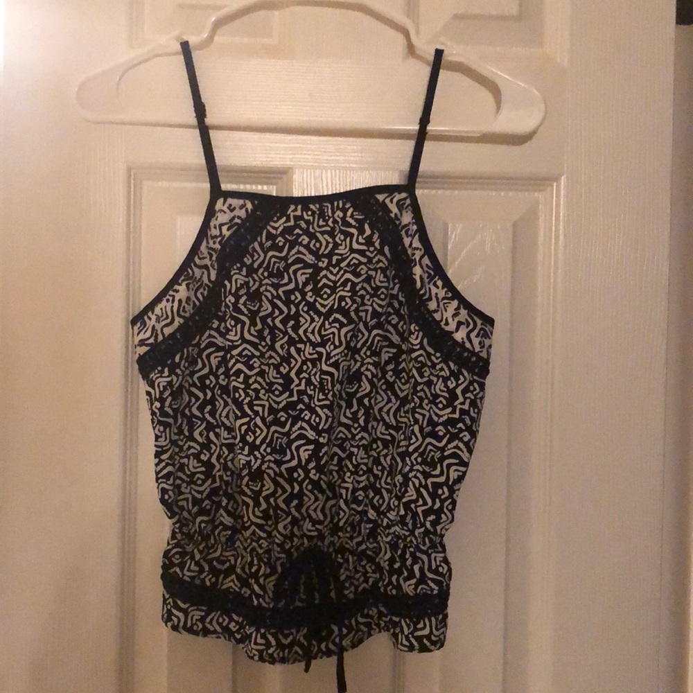 Black and white summer top